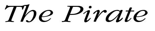 Font : GarnetBroad-Italic Custom Text : The Pirate Way Test your own text here Click to download or to view this font on a tshirt that can be custom printed in Bali