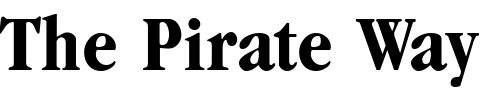 Font : GarnetCondensed-Bold Custom Text : The Pirate Way Test your own text here Click to download or to view this font on a tshirt that can be custom printed in Bali