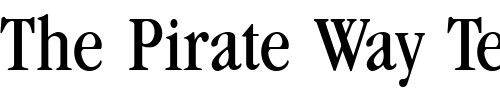 Font : GarnetCondensed-Regular Custom Text : The Pirate Way Test your own text here Click to download or to view this font on a tshirt that can be custom printed in Bali