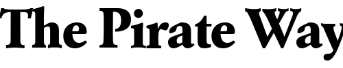 Font : GarondDB-Bold Custom Text : The Pirate Way Test your own text here Click to download or to view this font on a tshirt that can be custom printed in Bali