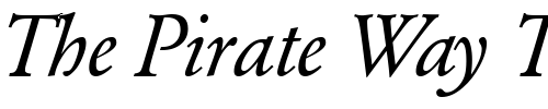 Font : GarondDB-Italic Custom Text : The Pirate Way Test your own text here Click to download or to view this font on a tshirt that can be custom printed in Bali
