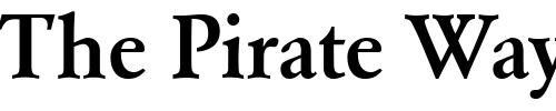 Font : GarondOldDB-Bold Custom Text : The Pirate Way Test your own text here Click to download or to view this font on a tshirt that can be custom printed in Bali