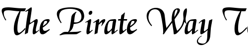 Font : Garrett-Medium Custom Text : The Pirate Way Test your own text here Click to download or to view this font on a tshirt that can be custom printed in Bali