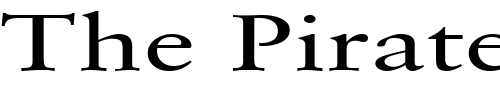 Font : Garrick-Extended-Normal Custom Text : The Pirate Way Test your own text here Click to download or to view this font on a tshirt that can be custom printed in Bali