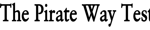 Font : Garrick-Thin-Bold Custom Text : The Pirate Way Test your own text here Click to download or to view this font on a tshirt that can be custom printed in Bali