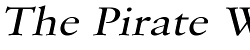 Font : Garrick-Wide-Italic Custom Text : The Pirate Way Test your own text here Click to download or to view this font on a tshirt that can be custom printed in Bali