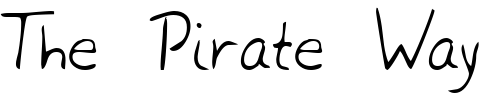 Font : GarysHand-Regular Custom Text : The Pirate Way Test your own text here Click to download or to view this font on a tshirt that can be custom printed in Bali