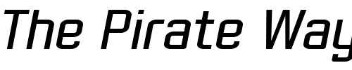 Font : Gasoline-Sans-BTN-Oblique Custom Text : The Pirate Way Test your own text here Click to download or to view this font on a tshirt that can be custom printed in Bali