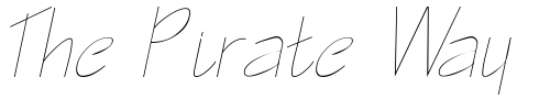 Font : GasparillaSSK-Italic Custom Text : The Pirate Way Test your own text here Click to download or to view this font on a tshirt that can be custom printed in Bali