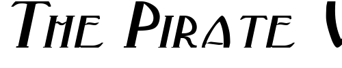 Font : GatsbyExtended-Italic Custom Text : The Pirate Way Test your own text here Click to download or to view this font on a tshirt that can be custom printed in Bali
