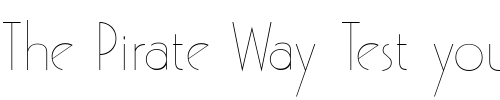 Font : GatsbyFLF Custom Text : The Pirate Way Test your own text here Click to download or to view this font on a tshirt that can be custom printed in Bali