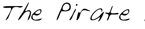 Font : GavinsHand-Italic Custom Text : The Pirate Way Test your own text here Click to download or to view this font on a tshirt that can be custom printed in Bali