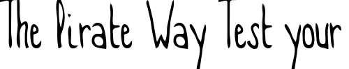 Font : Gawky Custom Text : The Pirate Way Test your own text here Click to download or to view this font on a tshirt that can be custom printed in Bali