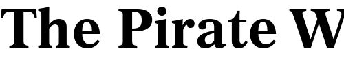Font : Gazette-LT-Bold Custom Text : The Pirate Way Test your own text here Click to download or to view this font on a tshirt that can be custom printed in Bali
