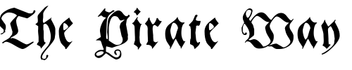 Font : Gebetbuch-Fraktur Custom Text : The Pirate Way Test your own text here Click to download or to view this font on a tshirt that can be custom printed in Bali