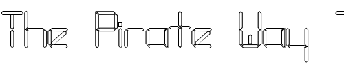 Font : GeminiOpen Custom Text : The Pirate Way Test your own text here Click to download or to view this font on a tshirt that can be custom printed in Bali