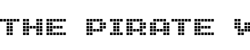 Font : GenetrixSquare Custom Text : The Pirate Way Test your own text here Click to download or to view this font on a tshirt that can be custom printed in Bali