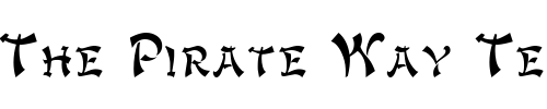 Font : GengisKahn Custom Text : The Pirate Way Test your own text here Click to download or to view this font on a tshirt that can be custom printed in Bali