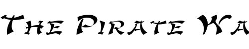 Font : GengisKahnExtended-Italic Custom Text : The Pirate Way Test your own text here Click to download or to view this font on a tshirt that can be custom printed in Bali