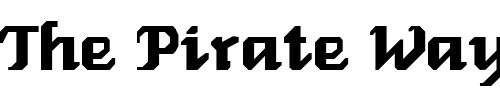 Font : GenoaRoman Custom Text : The Pirate Way Test your own text here Click to download or to view this font on a tshirt that can be custom printed in Bali