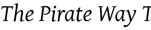 Font : GentiumAlt-Italic Custom Text : The Pirate Way Test your own text here Click to download or to view this font on a tshirt that can be custom printed in Bali