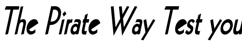 Font : Geo-112-Thin-Bold-Italic Custom Text : The Pirate Way Test your own text here Click to download or to view this font on a tshirt that can be custom printed in Bali