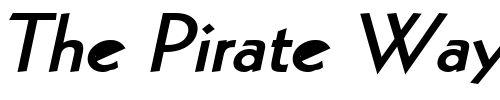 Font : Geo-112-Wide-Bold-Italic Custom Text : The Pirate Way Test your own text here Click to download or to view this font on a tshirt that can be custom printed in Bali