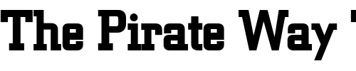 Font : Geo-957-Bold Custom Text : The Pirate Way Test your own text here Click to download or to view this font on a tshirt that can be custom printed in Bali
