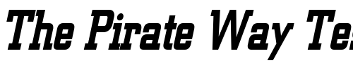 Font : Geo-957-Condensed-BoldItalic Custom Text : The Pirate Way Test your own text here Click to download or to view this font on a tshirt that can be custom printed in Bali