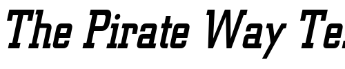 Font : Geo-957-Condensed-Italic Custom Text : The Pirate Way Test your own text here Click to download or to view this font on a tshirt that can be custom printed in Bali