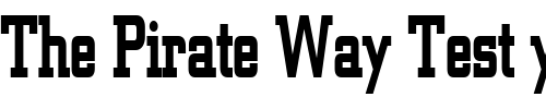 Font : Geo-957-Thin-Bold Custom Text : The Pirate Way Test your own text here Click to download or to view this font on a tshirt that can be custom printed in Bali