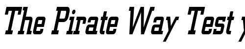 Font : Geo-957-Thin-Italic Custom Text : The Pirate Way Test your own text here Click to download or to view this font on a tshirt that can be custom printed in Bali