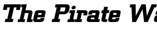 Font : Geo-957-Wide-Bold-Italic Custom Text : The Pirate Way Test your own text here Click to download or to view this font on a tshirt that can be custom printed in Bali
