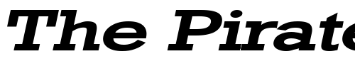 Font : Geo-986-Extended-Bold-Italic Custom Text : The Pirate Way Test your own text here Click to download or to view this font on a tshirt that can be custom printed in Bali