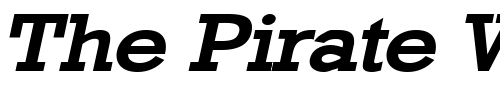 Font : Geo-986-Wide-Bold-Italic Custom Text : The Pirate Way Test your own text here Click to download or to view this font on a tshirt that can be custom printed in Bali