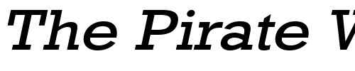 Font : Geo-986-Wide-Italic Custom Text : The Pirate Way Test your own text here Click to download or to view this font on a tshirt that can be custom printed in Bali