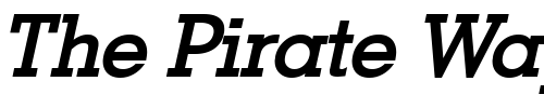 Font : Geo-Bold-Italic Custom Text : The Pirate Way Test your own text here Click to download or to view this font on a tshirt that can be custom printed in Bali