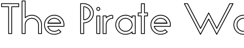 Font : GeoPlain-Hollow Custom Text : The Pirate Way Test your own text here Click to download or to view this font on a tshirt that can be custom printed in Bali