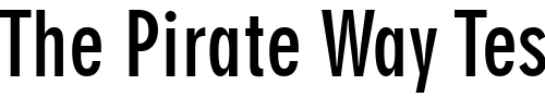 Font : Geometr706-BdCn-BT-Bold Custom Text : The Pirate Way Test your own text here Click to download or to view this font on a tshirt that can be custom printed in Bali