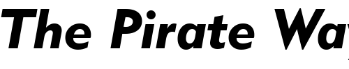 Font : Geometric-415-Black-Italic-BT Custom Text : The Pirate Way Test your own text here Click to download or to view this font on a tshirt that can be custom printed in Bali