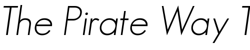 Font : GeosansLight-Oblique Custom Text : The Pirate Way Test your own text here Click to download or to view this font on a tshirt that can be custom printed in Bali