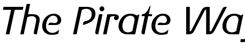 Font : Gerstner-Original-Light-Italic Custom Text : The Pirate Way Test your own text here Click to download or to view this font on a tshirt that can be custom printed in Bali