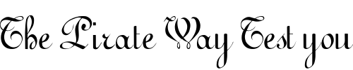 Font : Gessele-Script Custom Text : The Pirate Way Test your own text here Click to download or to view this font on a tshirt that can be custom printed in Bali