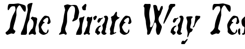 Font : GhostTownCondensed-Italic Custom Text : The Pirate Way Test your own text here Click to download or to view this font on a tshirt that can be custom printed in Bali