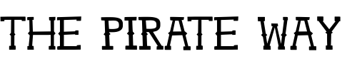 Font : Ghosttown-BC Custom Text : The Pirate Way Test your own text here Click to download or to view this font on a tshirt that can be custom printed in Bali