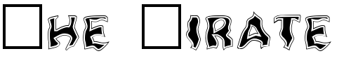 Font : Ghoul-Outline-Fill Custom Text : The Pirate Way Test your own text here Click to download or to view this font on a tshirt that can be custom printed in Bali