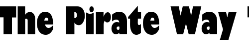 Font : GibsonCondUltra-Regular-DB Custom Text : The Pirate Way Test your own text here Click to download or to view this font on a tshirt that can be custom printed in Bali
