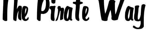 Font : Gidieon-Regular Custom Text : The Pirate Way Test your own text here Click to download or to view this font on a tshirt that can be custom printed in Bali