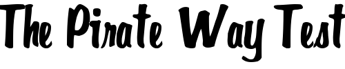 Font : GidieonType39-Regular Custom Text : The Pirate Way Test your own text here Click to download or to view this font on a tshirt that can be custom printed in Bali