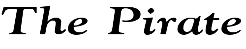 Font : GildeBroad-BoldItalic Custom Text : The Pirate Way Test your own text here Click to download or to view this font on a tshirt that can be custom printed in Bali